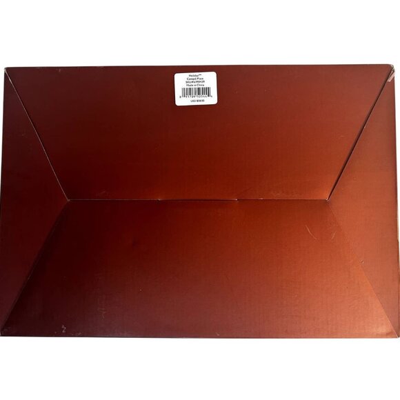 Lenox Holiday Canapé Plate Ivory & Gold Trim 11" Holly & Berry Design Gift Boxed - Picture 4 of 11